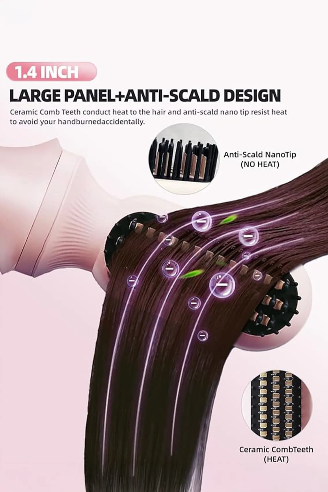 5-in-1 Automatic Hair Curler Set with Interchangeable Barrels, Straightener Brush & Waver Crimper for All Hairstyles