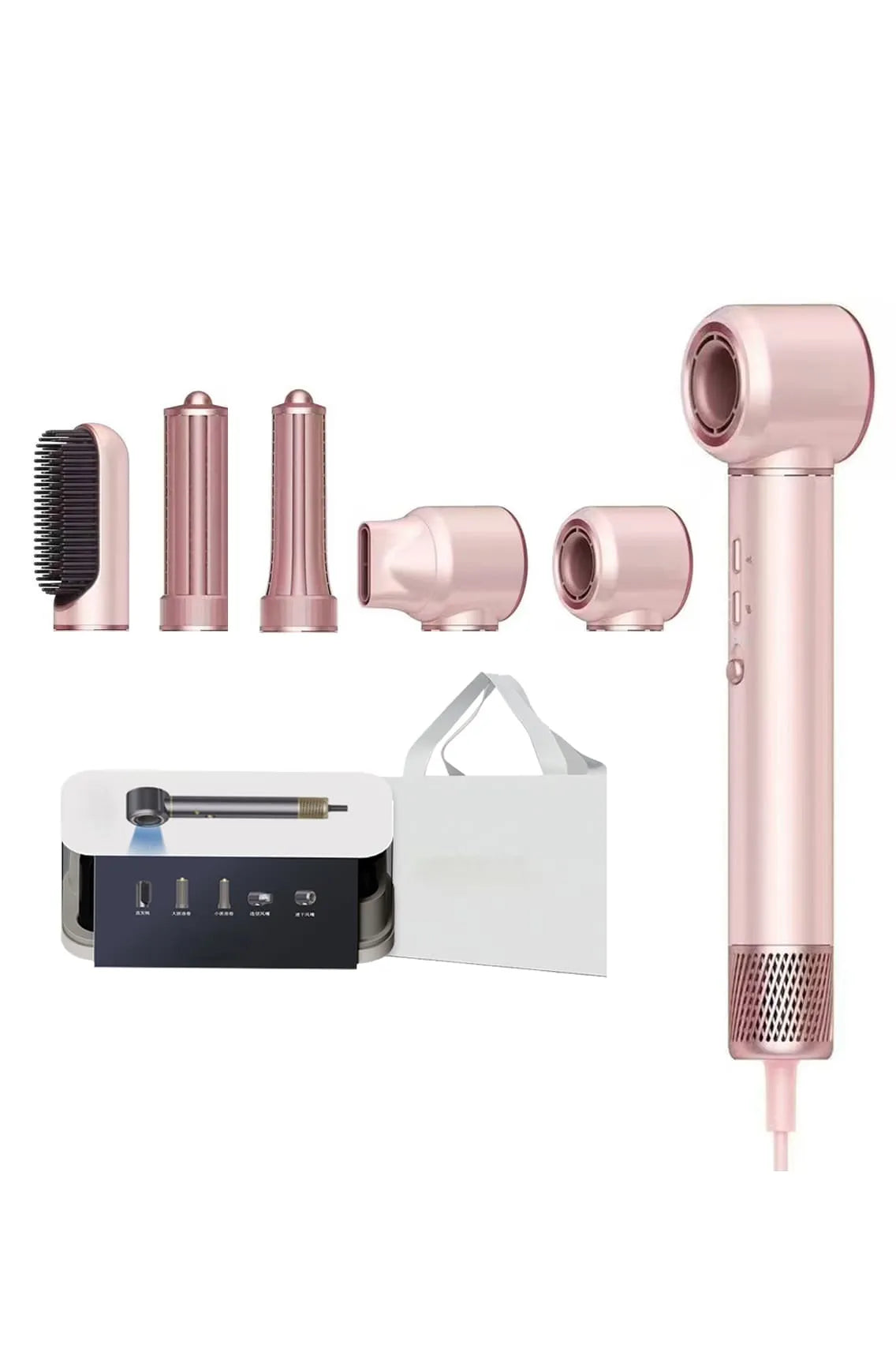 5-in-1 Professional Airstyler with Smart Airflow Motor & Multi-Styling Attachments