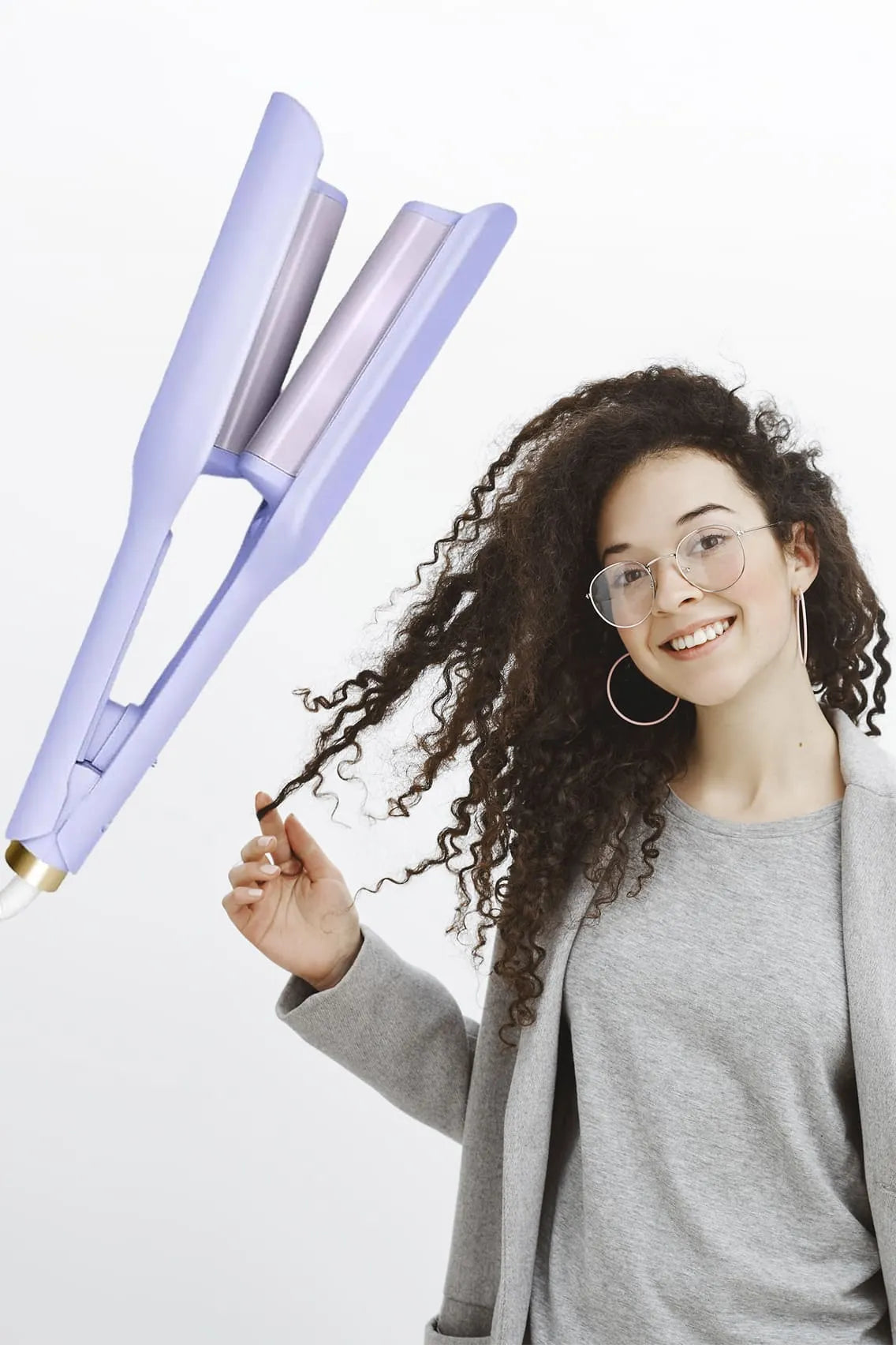 Ceramic Hair Curler with Fast Heating & Water Ripple Styling Technology 32mm