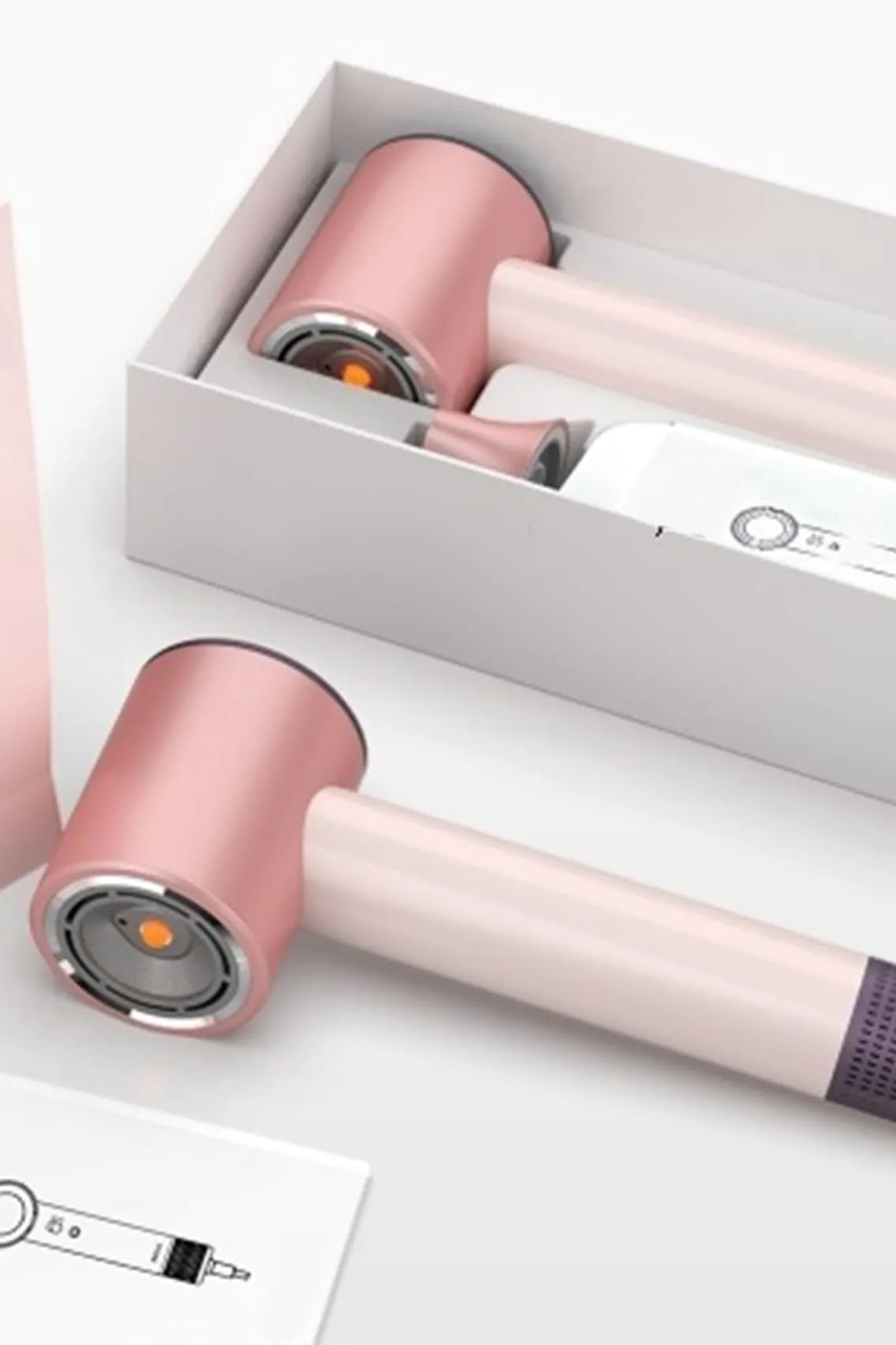 5-In-1 Automatic Curling Iron Set - Advanced Lightweight Ionic Hair Dryer with Intelligent Temperature & Noise Reduction Technology