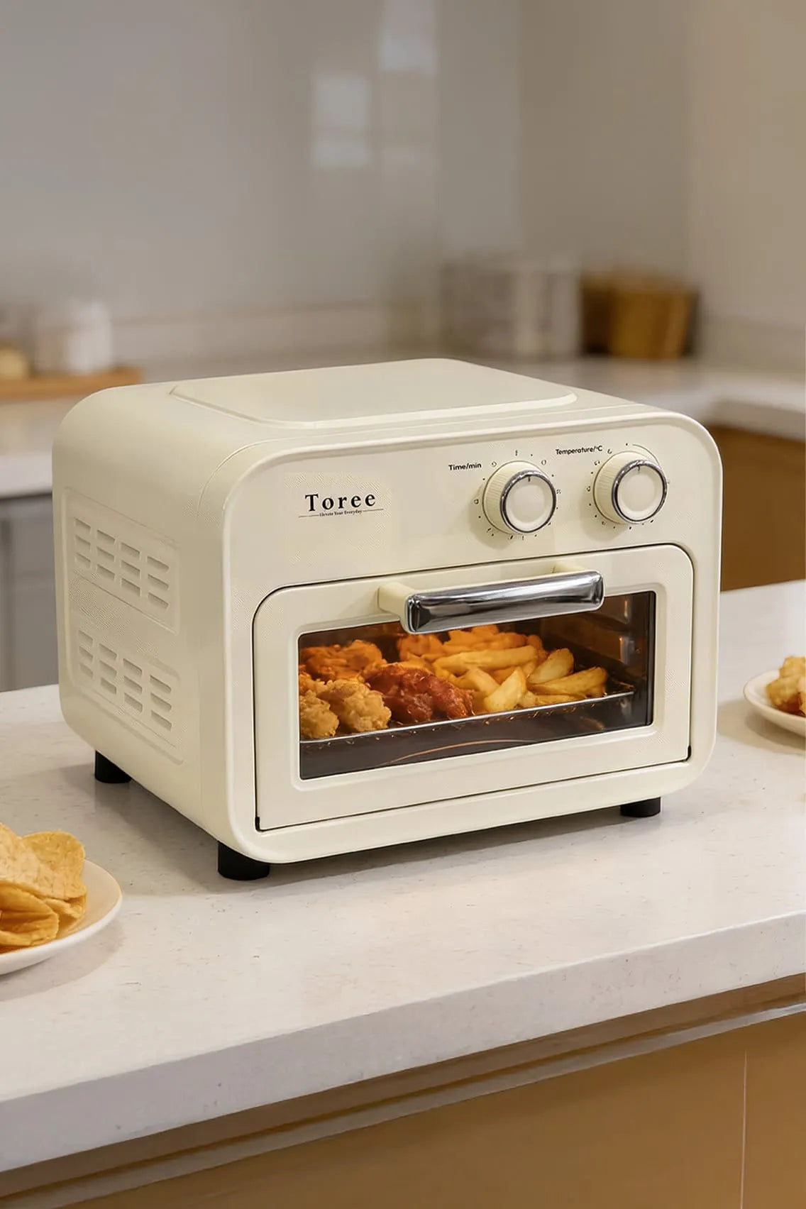 Toree 12L Air Fryer Oven 1000W with 360° Hot Air Circulation, Energy Efficient OTG & Electric Tandoor