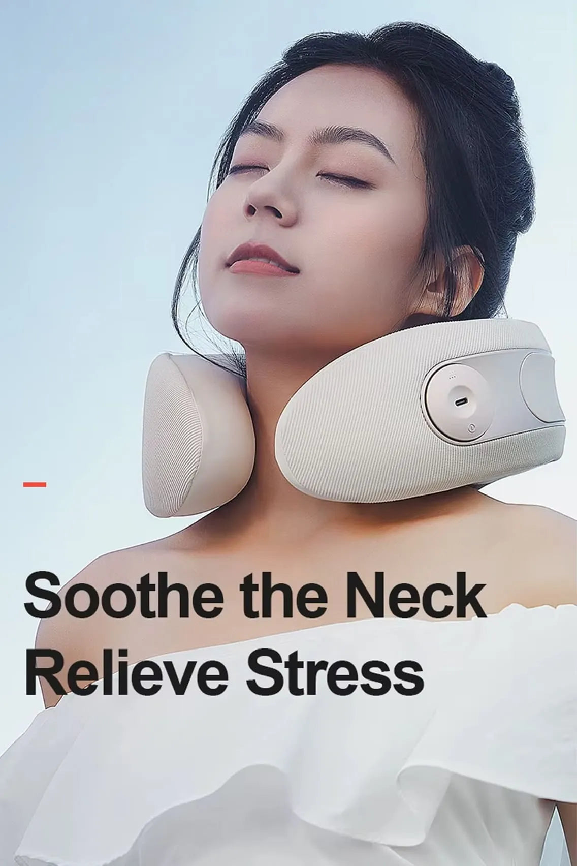 Heated Smart Neck Massage Pillow with Vibration & Memory Foam – Portable Relief for Pain, Tension & Travel Comfort