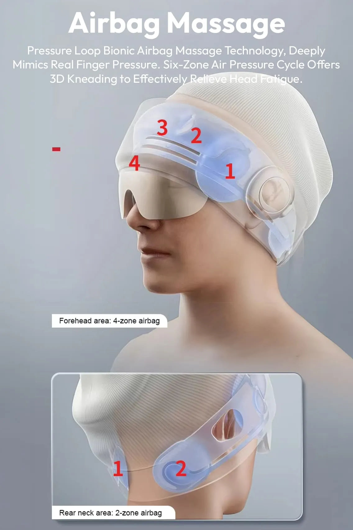 Smart Music Therapy Sleep Headgear with Eye Mask – Relaxation Cap for Stress Relief, Deep Sleep & Mood Enhancement