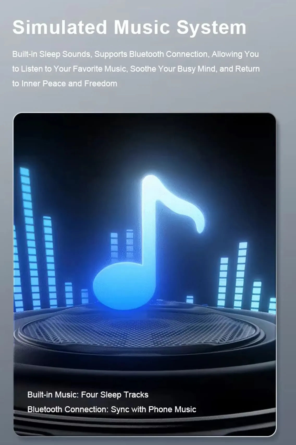 Smart Music Therapy Sleep Headgear with Eye Mask – Relaxation Cap for Stress Relief, Deep Sleep & Mood Enhancement