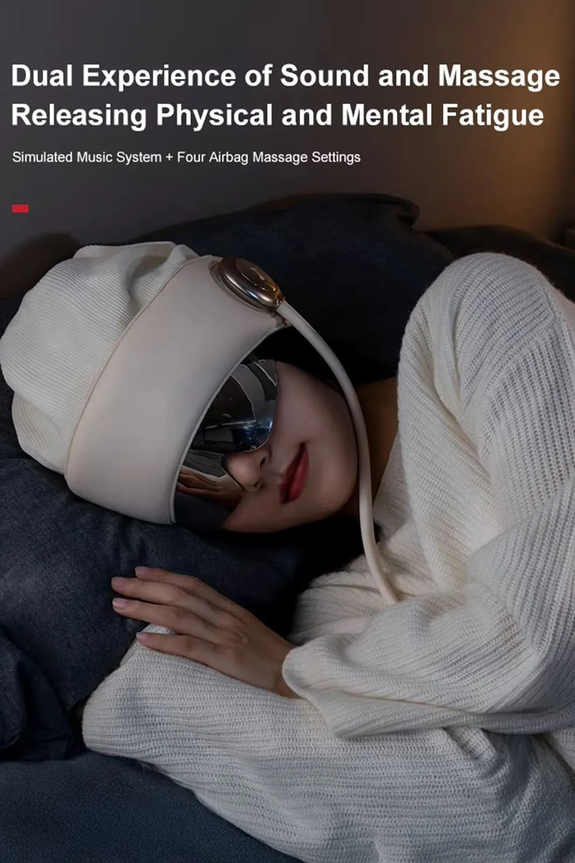 Smart Music Therapy Sleep Headgear with Eye Mask – Relaxation Cap for Stress Relief, Deep Sleep & Mood Enhancement