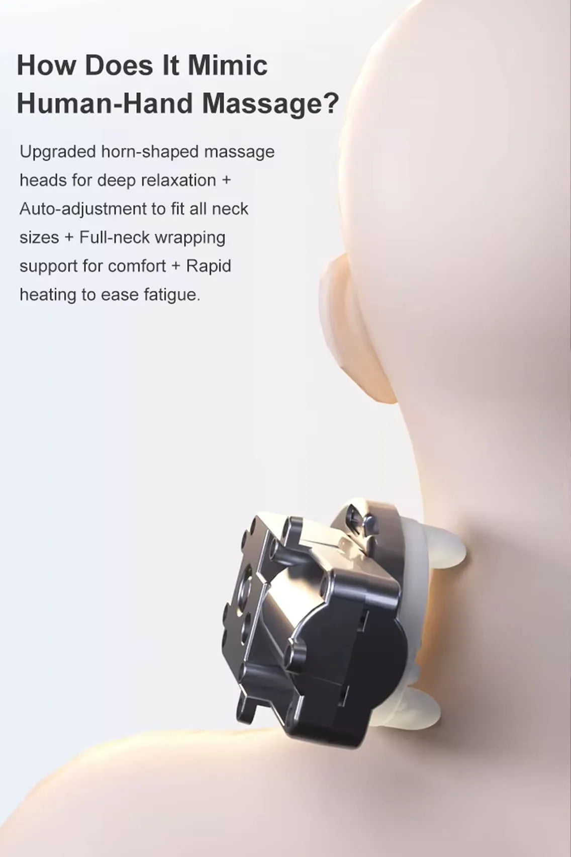 Heated Smart Neck Massage Pillow with Vibration & Memory Foam – Portable Relief for Pain, Tension & Travel Comfort