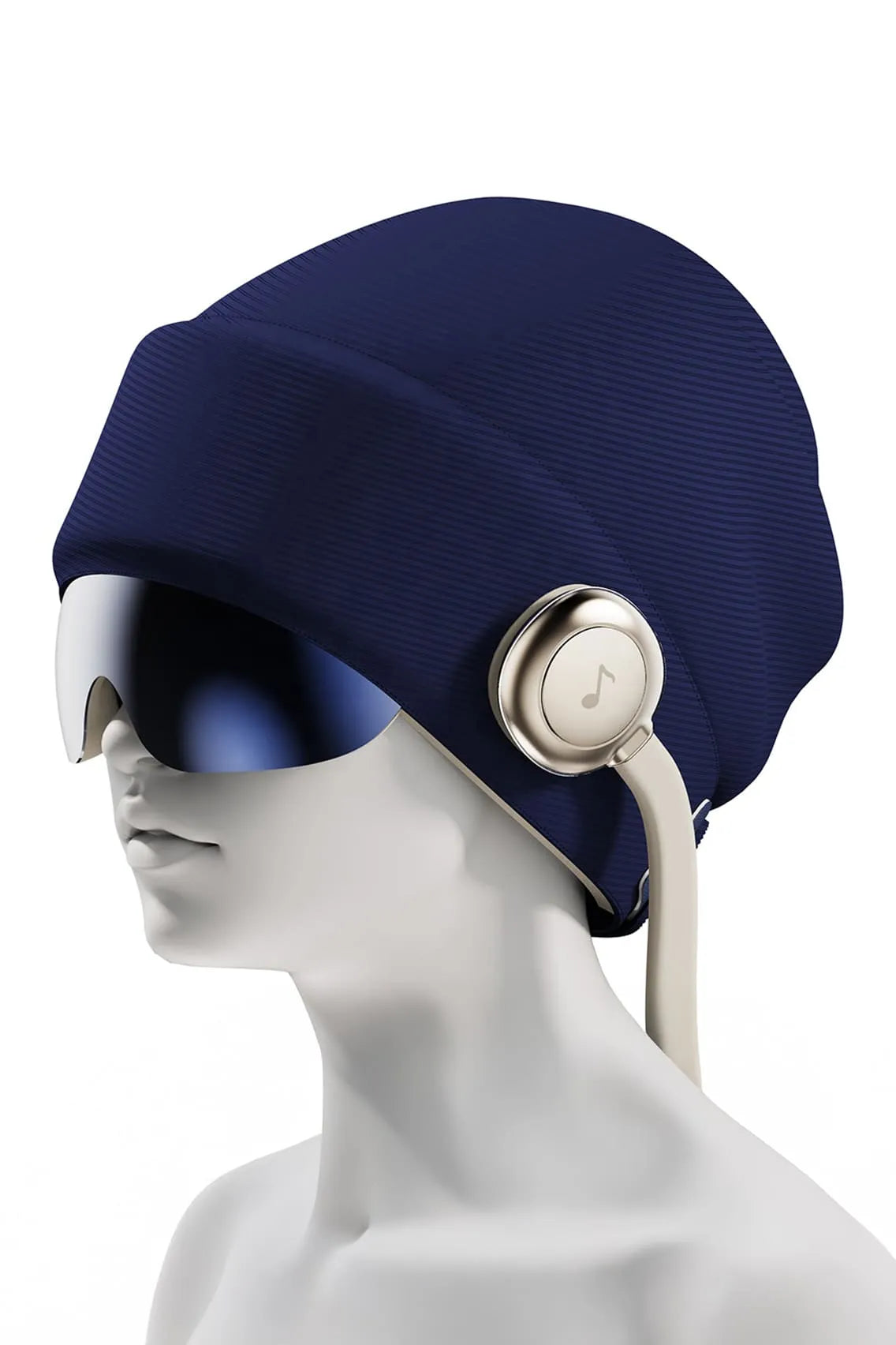 Smart Music Therapy Sleep Headgear with Eye Mask – Relaxation Cap for Stress Relief, Deep Sleep & Mood Enhancement