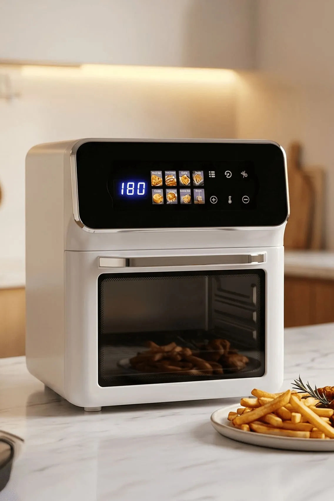 Toree Smart Air Fryer Oven – 1350W Oil-Free Digital Air Fryer with Touchscreen &amp; Multi-Function Cooking