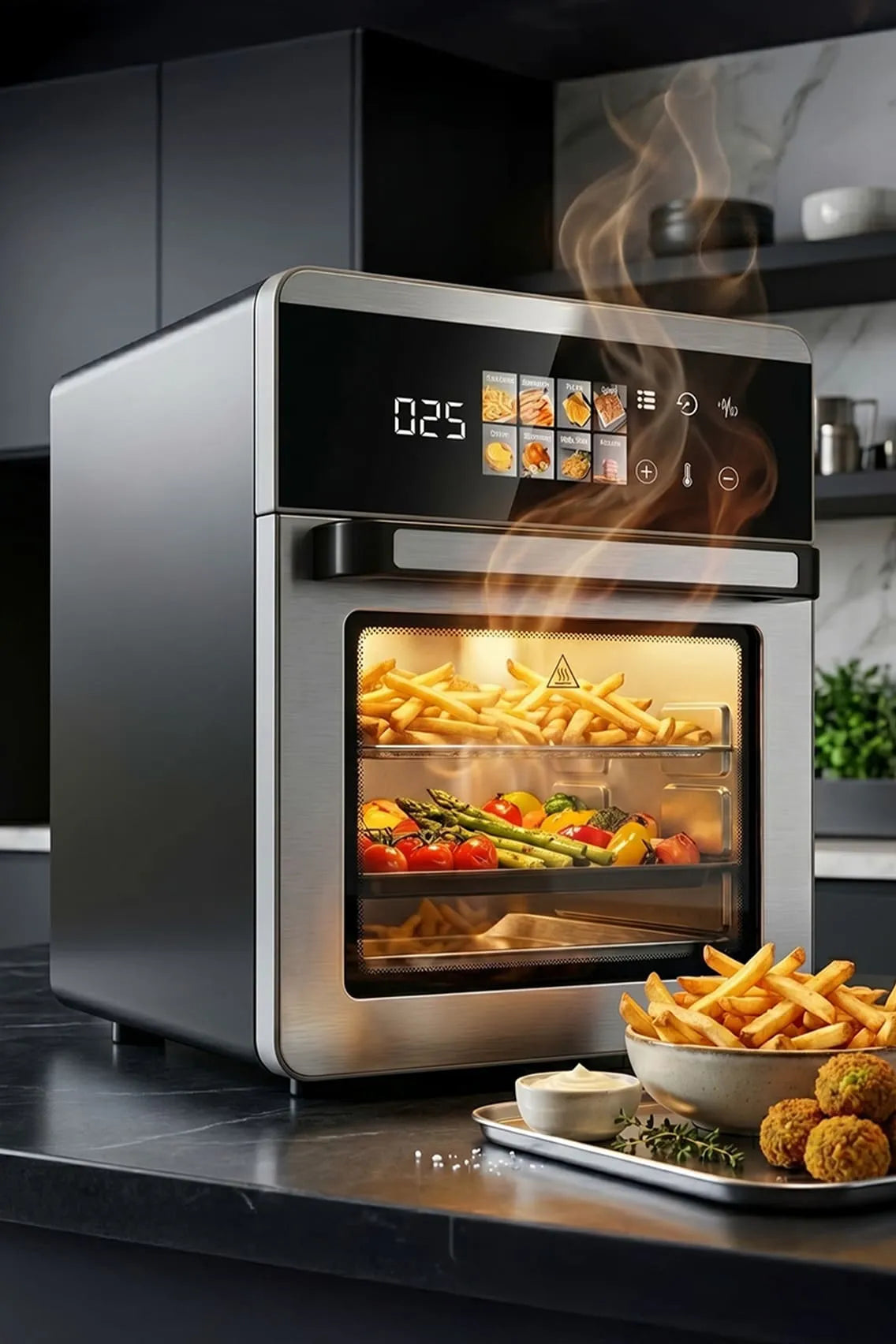 Toree Smart Convection Air Fryer Oven Pro | Digital Touchscreen | Multi-Layer Cooking | Oil-Free Air Fryer with Accessories