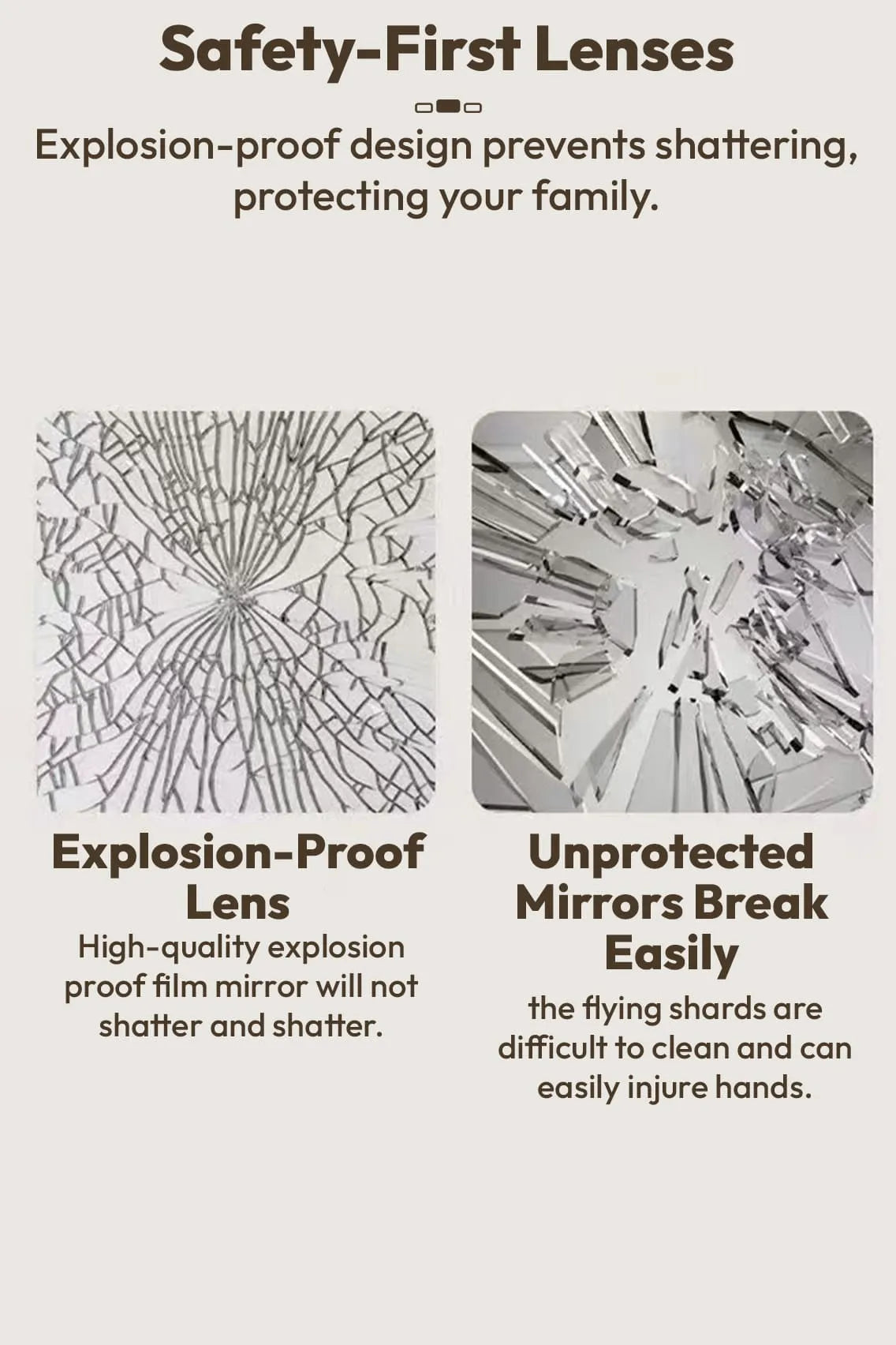 Toree HD LED Round Makeup Mirror with Touch Control, 3 Light Modes, Adjustable Brightness, Explosion-Proof Glass, 45cm Vanity Mirror