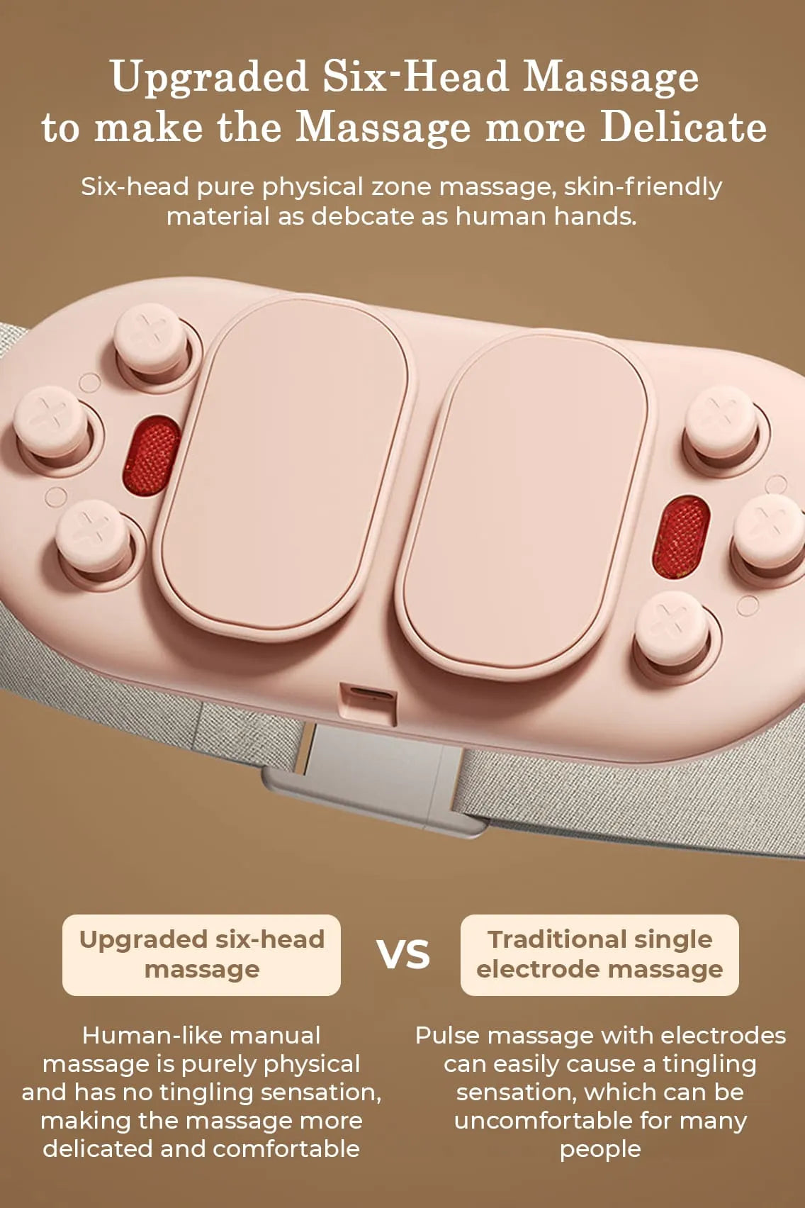 Smart Heating Waist Massager Belt – Portable Electric Tummy Slimming Belt, Back Pain Relief Device with Vibration & Adjustable Heat Therapy